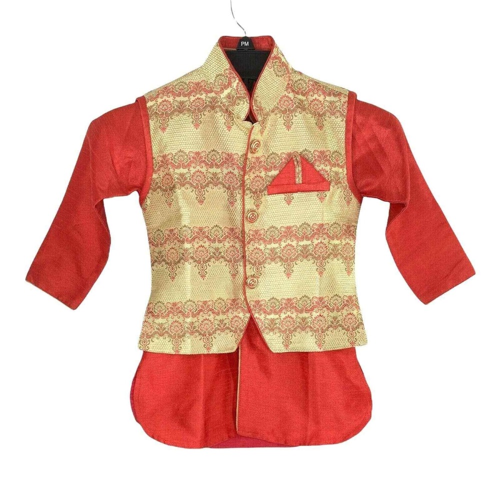 Modi Jacket & Vest Boys Size 3‎ Waistcoat India Wedding Party